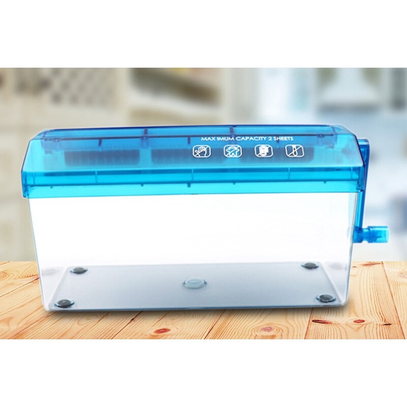 Trituradora Manual de documentos para hojas A4, trituradora Manual de documentos para oficina y escuela, para papel y documentos