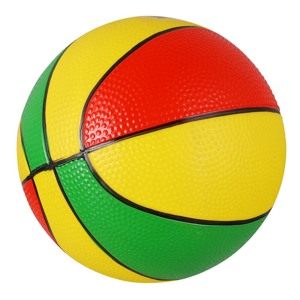 1pc Child Inflatable Child Basketball Kid Basketball Kids Plaything: Red Yellow Green