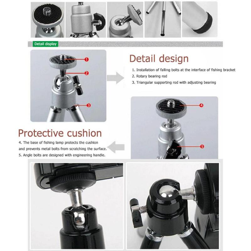 ALLOYSEED Extendable Aluminum Alloy Camera Tripod Flexible Durable Gorillapod for Logitech C920/C920 Pro/C925e/C930e IP Camera