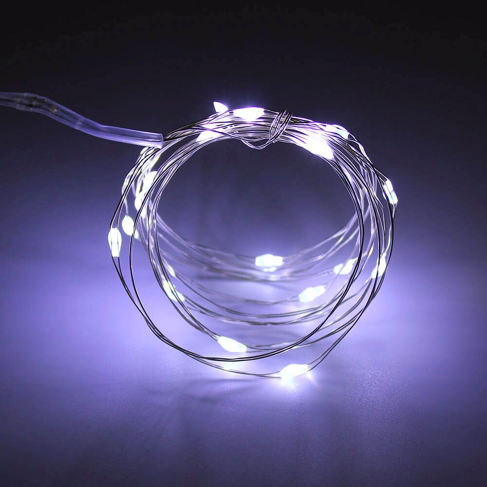 LED Starry Lichtslingers 20 Leds 2 M Fairy Micro LED Strip Batterij Decoratie Lamp Bruiloft Licht voor Kerst glas