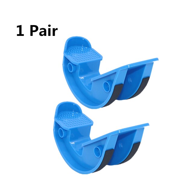 1/2pcs Stretching board oblique pedal standing stovepipe artifact home hamstring stretcher skinny leg yoga fitness foot pedal: Blue 2pcs