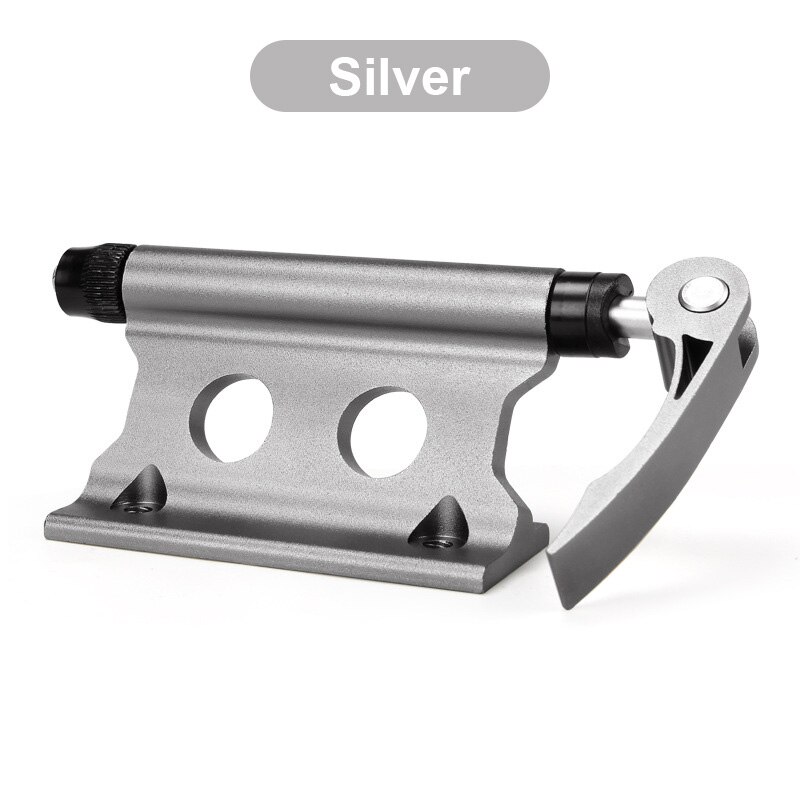 Portable Bicycle Front Fork Clamp Bike Block Fork Mount Rack Holder Stand For Outdoor Travelling Riding Cycling Accessories: silver