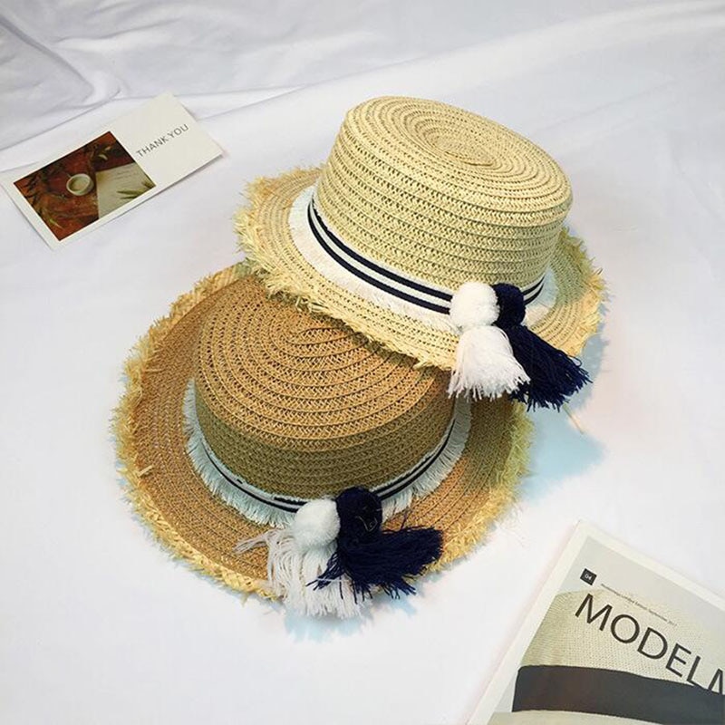 Britse stijl dames strohoed strandhoed klassieke dameshoed stro zomer dameshoeden