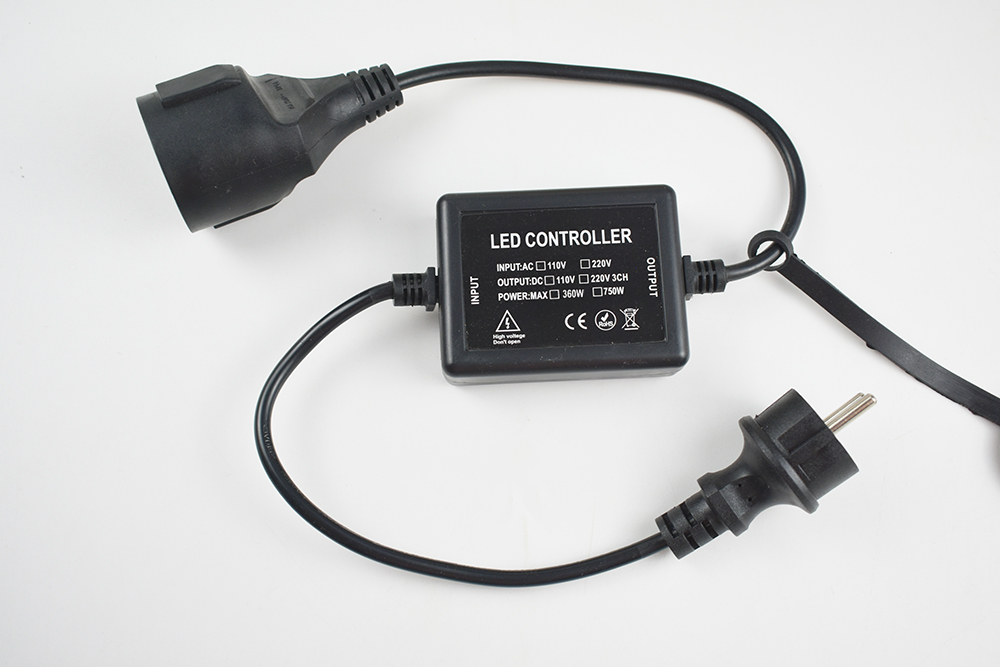 Gradateur extérieur étanche, interrupteur de puissance, télécommande RF, contrôleur à intensité variable enfichable pour ampoule LED, guirxiété lumineuse, 110V, 220V, 1800W: Marron / 110V