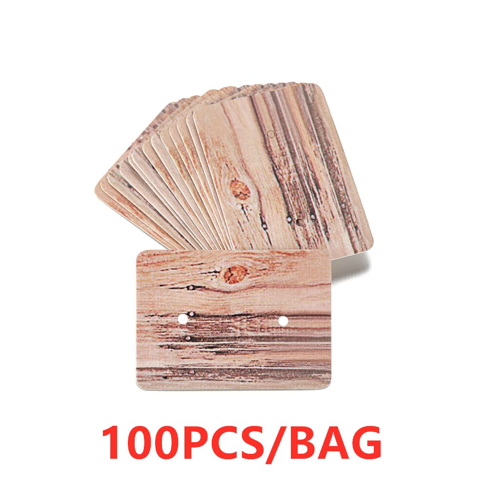100Pcs/Lot Earrings Display Cards Cardboard Earring Packaging Hang Tag Card Ear Studs Paper Card for Jewelry Accessories: 6