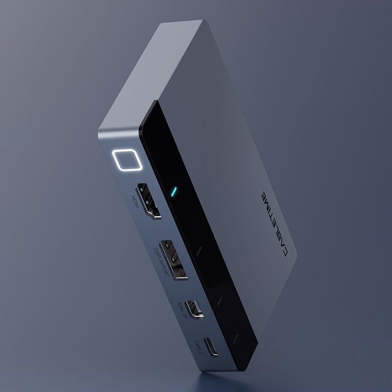 Kaapeliaika 4 in 1 langaton projektori hdmi 4k 60hz hdr mini dp hub led-valon kytkin tietokoneeseen kannettavaan tietokoneeseen lenovo hdmi kytkin  c370