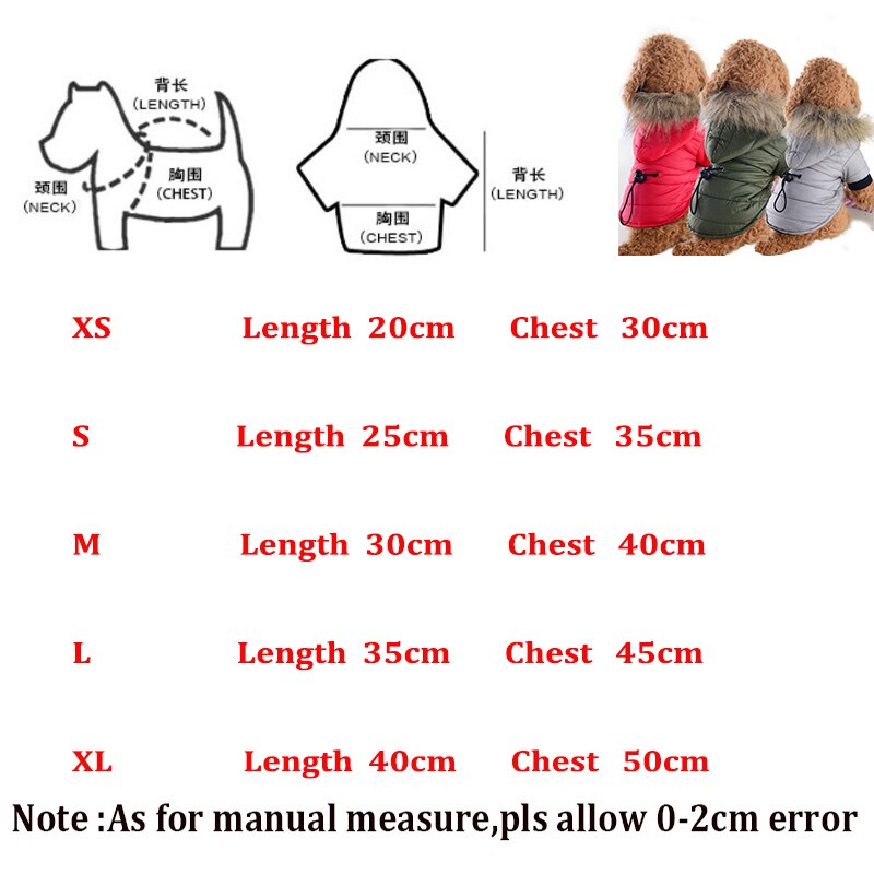 Winterkleding voor honden, warme puppy-hoodie met bontkraag, kleding voor kleine en grote honden, chihuahua, teddybeerkostuum voor katten, maat xs, s, m, xl