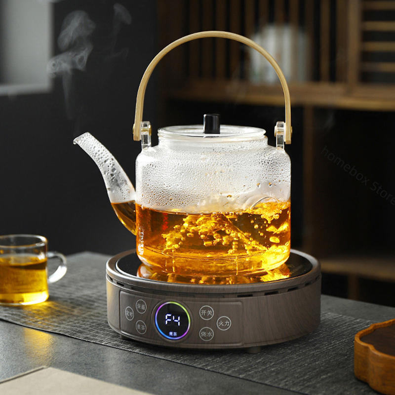 Estufa eléctrica de cerámica de 1500W, tetera, calentador de placa eléctrico, horno de calefacción, estufa de té, caldera de agua para el hogar de 220V