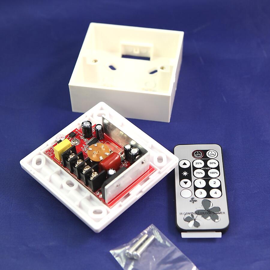 led light Infrared remote control SCR dimmers / 86 Panel dimming switch AC90-265V