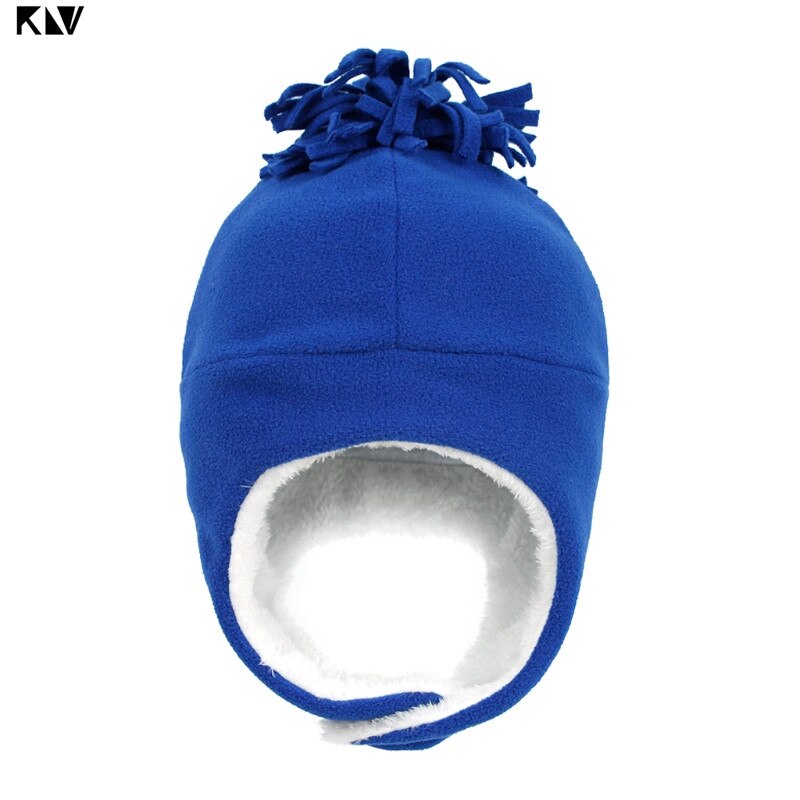 Cappello da pilota per berretto caldo antivento foderato in mucchio foderato in mucchio per bambini: reale blu / for 0-12 months