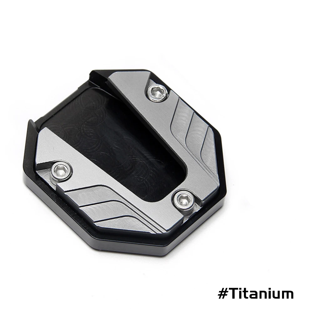 Universale Scooter moto bici cavalletto Extender piede supporto laterale estensione Pad piastra di supporto antiscivolo Base allargata: Grigio