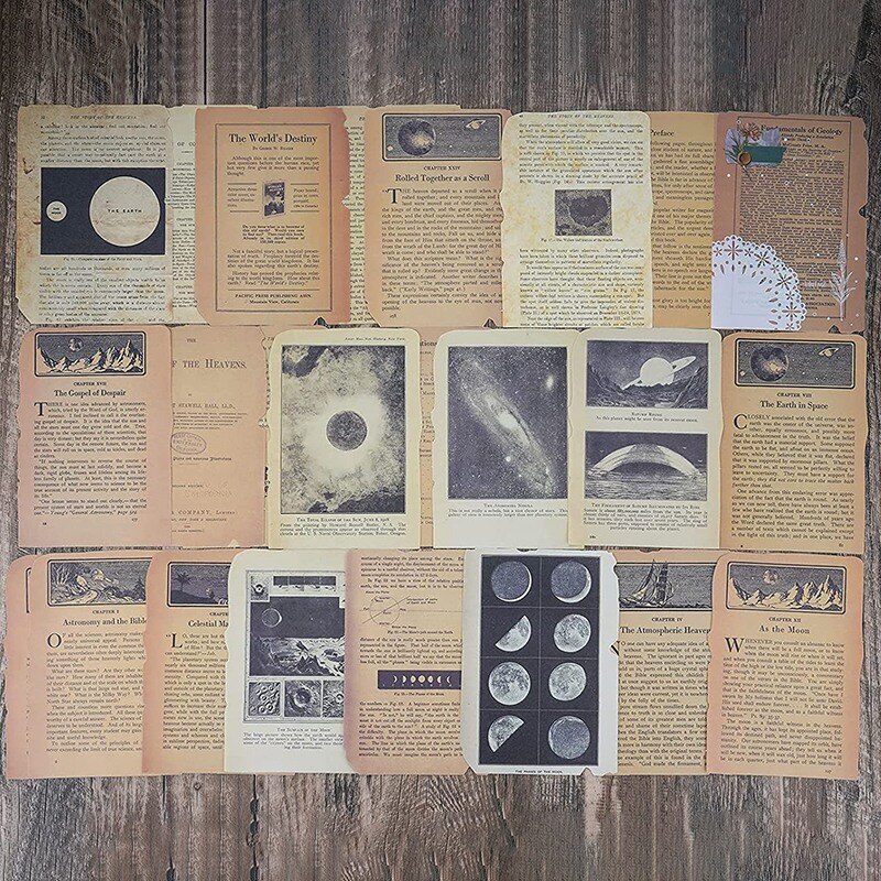 Carta per Scrapbooking Kit Vintage Rose Collage Diario Planner