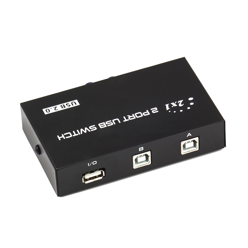 2 Port Manual Usb Switch Box Twee Computers Delen Een Printer 2 In1out USB2.0 Hub Splitter Converter