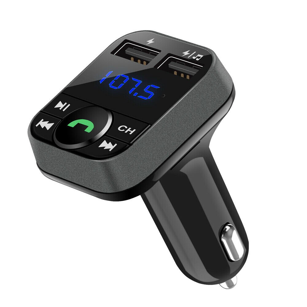 Voiture MP3 lecteur MP3 modulateur adaptateur 12V double USB chargeur de voiture prenant en charge la diffusion vocale Navigation test de tension: Default Title