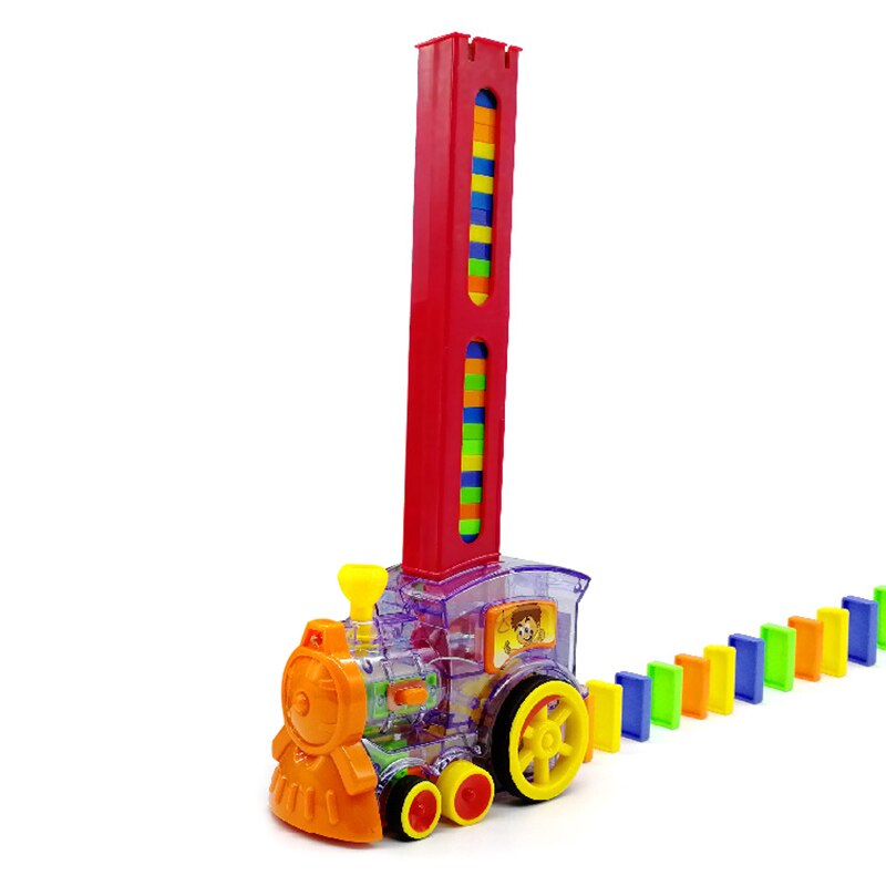 60 stk sæt domino mursten børn farverige plast domino blokke toglegetøj sæt til børn indendørs spil domino pædagogisk legetøj