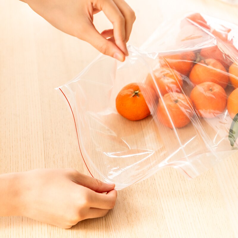 Ziplock Bag Plastic Bags Packaging Sealing Pocket Food Packaging Plastic Bag Transparent Thickening Disposable self-sealing bag