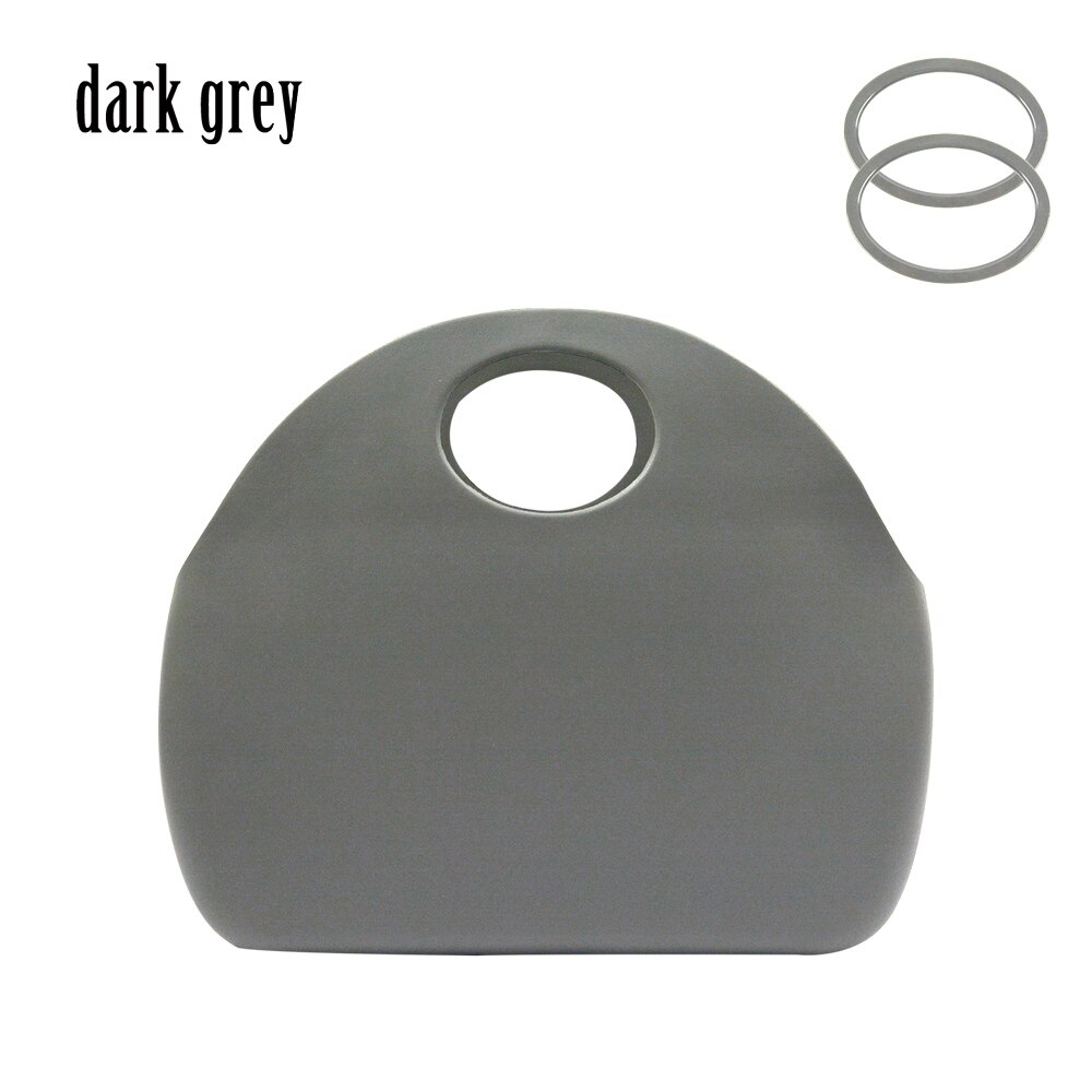 Obag-stijl tas voor o moon classic waterdichte eva-tas van rubber en siliconen voor dames: Donkergrijs