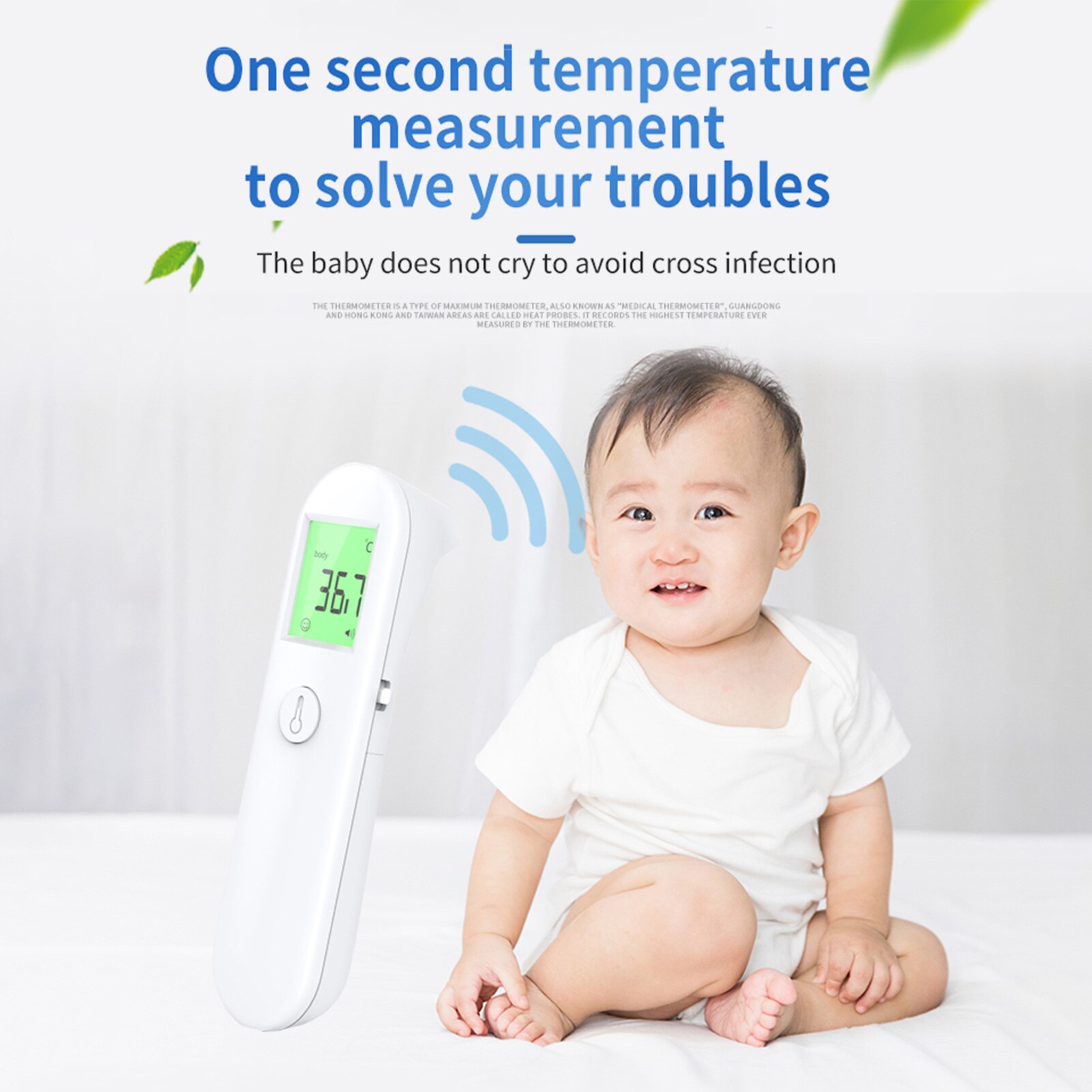 Digital Infrared Termometer Non-contact Infrared Thermometer Backlight Display High Accuracy Body Temperature Measurement