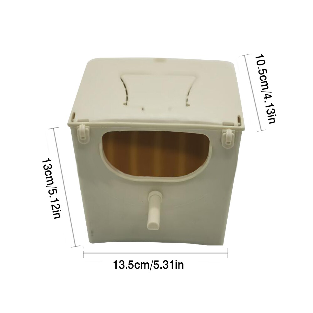 Bird Nest Box Bird's Nest Breeding Bird Cage Mount Nesting Box Plastic Parakeet House Breeding Mating Box Cockatiel Chicken Nest