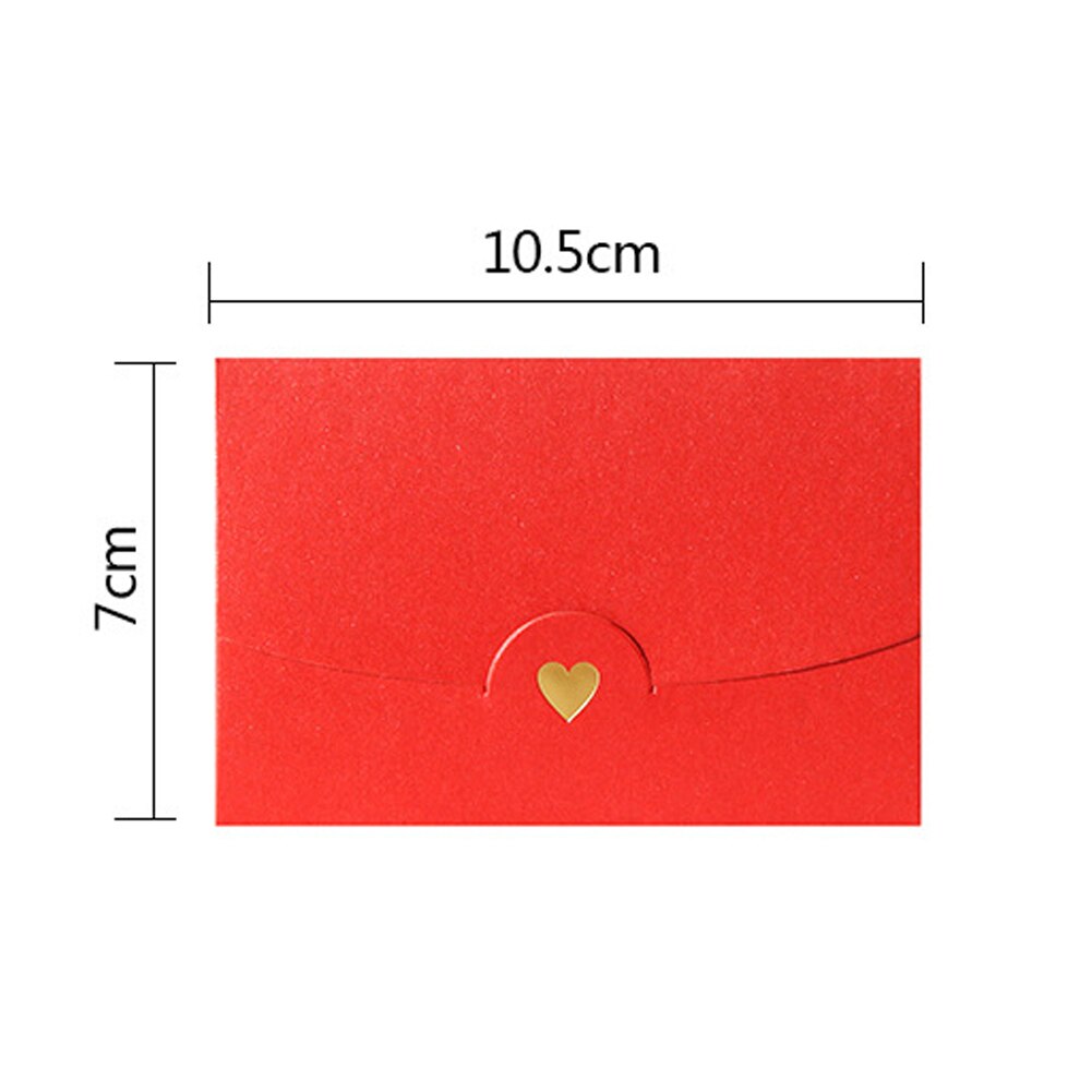 Sobres de papel para tarjetas de de boda, Mini notas de bolsillo para negocios, manualidades DIY, corazón amoroso clásico, multifunción, 20 Uds.