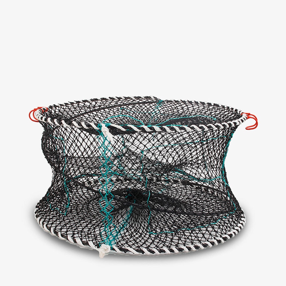 Filet de pêche en Nylon 3 trous, piège à poissons pliable en Nylon, crabe, piège à poissons, filet de pêche automatique renforcé