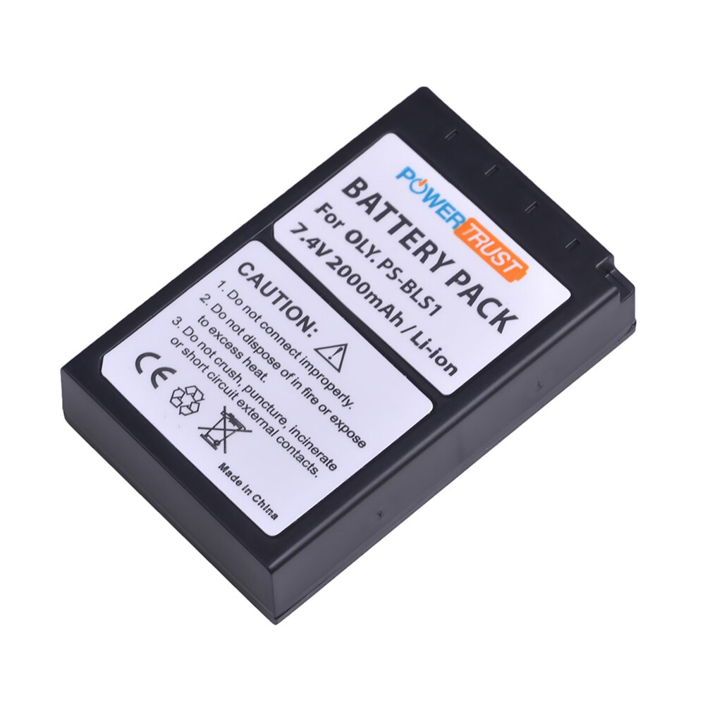 BLS-1 PS-BLS1 Battery and Charger for Olympus E-420, E-450, E-600, E-620, Pen E-P1, E-P2, E-P3, E-PL1, E-PL3 Digital SLR Cameras: 1Battery