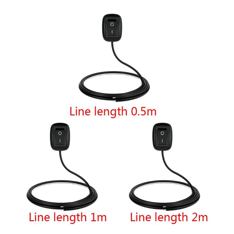 Interruptor de CC de 12V para coche, interruptor de palanca Tipo Adhesivo con Cable para luces de conducción de anillo antiniebla,