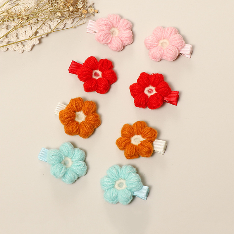 Diadema de ganchillo con flores para bebé y niña, accesorios para el pelo, diademas para niños, horquillas de lana, banda para recién nacido, accesorios Vintage