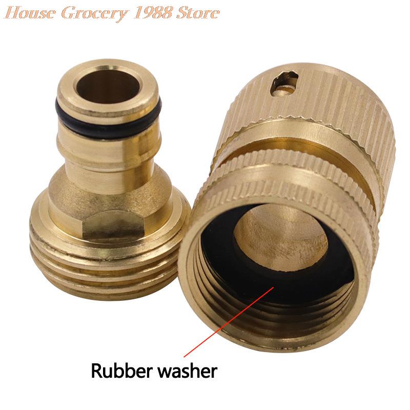 3/4 Inch Tuinieren Slang Snelkoppeling Voor Watering Sproeikop Messing Connect Fitting Tool Voor Tuin Connector Accessoires