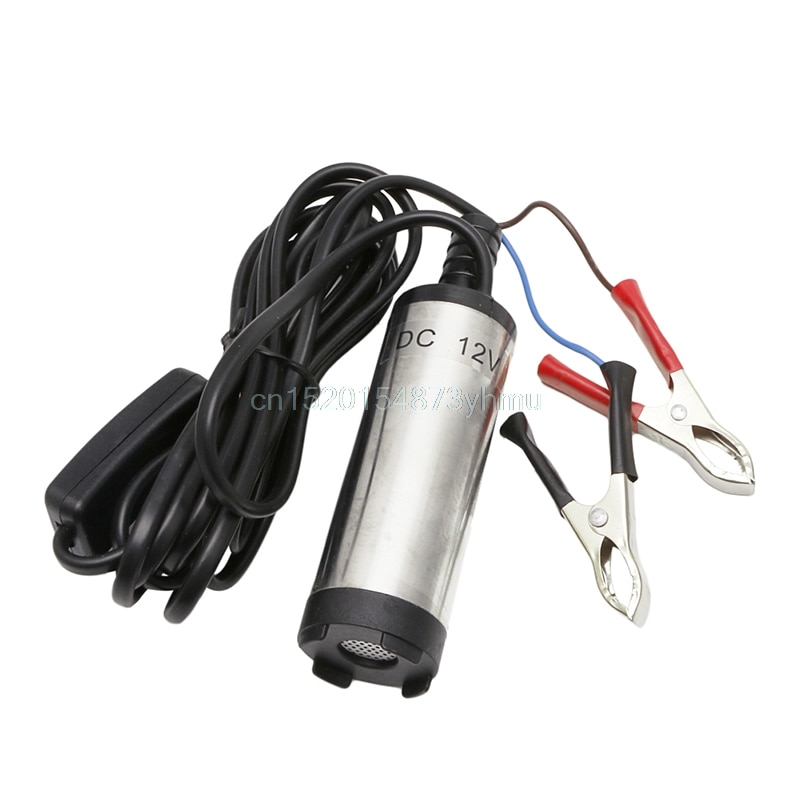 DC12V 12L Per Minute 38mm Stainless Steel Submersible Diesel Fuel Water Oil Pump