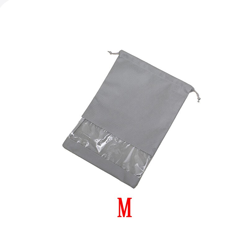 Athletic Bags Sport Non-Woven Fabric Storage Shoes Bag Women Men Dustproof Cover Waterproof Drawstring Backpack Outdoor Travel: M