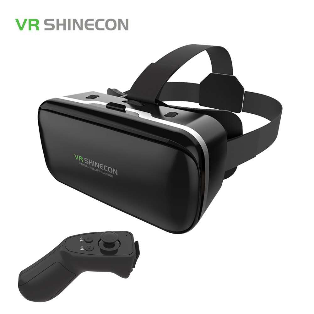 Originele Vr Shinecon 6.0 Virtual Reality Bril Kartonnen Vrbox Helm Voor 4.3-6.0 Inch Smartphone Met Draadloze Controller