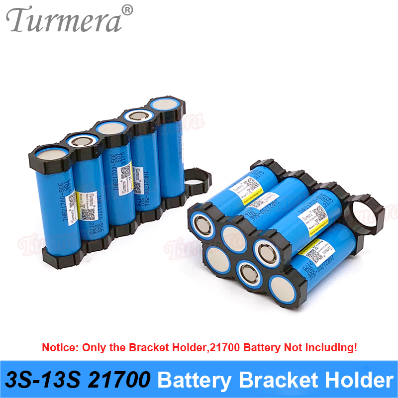 Turmera 10 Stück 21700 Lithium-Batterie-Halterung, 21700 Abstandshalter, 3S, 4S, 5S, 6S, 10S, 13S, Montage für 36 V, 48 V Elektrofahrrad-Batterie