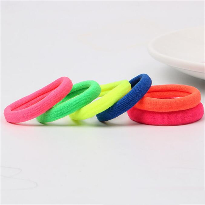 50 Uds. Banda elástica negra para el cabello, lazos, colets, coleteros, resortes, accesorio de goma para niñas y mujeres, conjunto de soporte para coletas sin daños