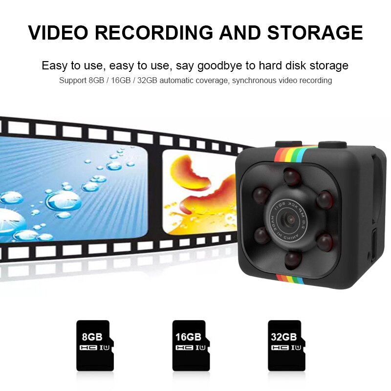 Mörkerseende kamera mini full  hd 1080p mini kamera sport dv video liten kamera  mc47002