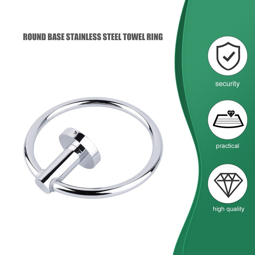 Ronde Handdoekring Wandmontage Handdoek Ring Handige Kleding Holder Hanger Opknoping Badkamer Opslag Houder Hardware Accessoires
