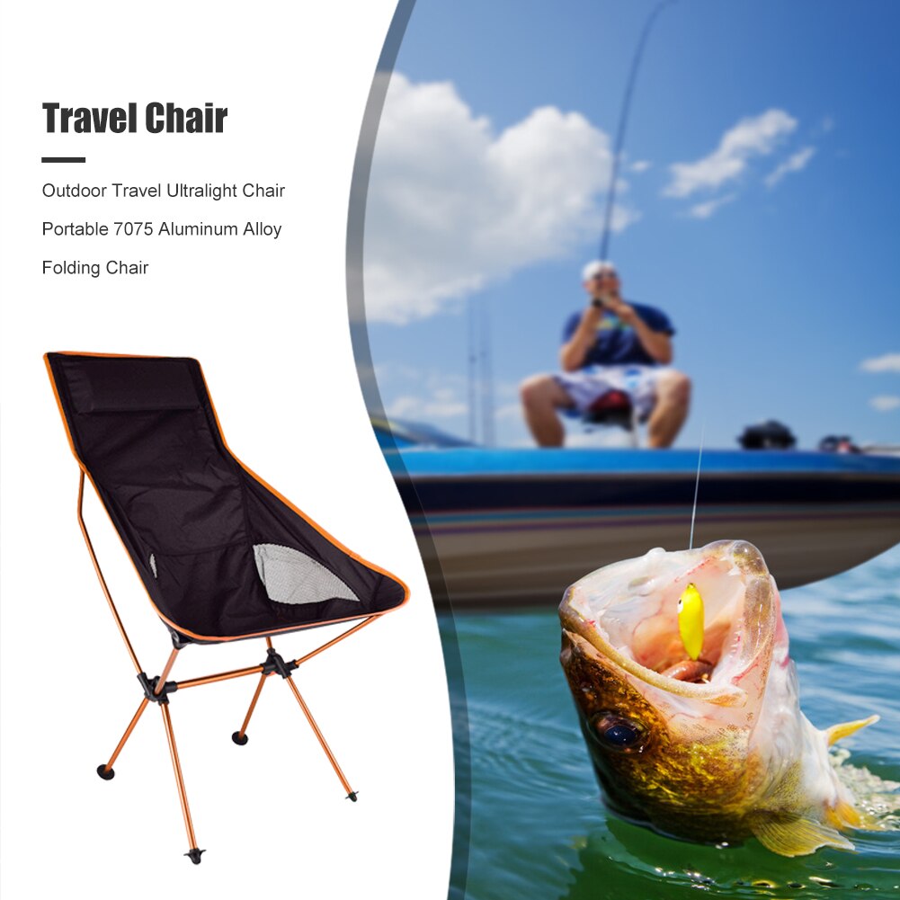 Sedia da pesca pieghevole escursionismo mobili da viaggio ufficio casa allunga sedia da campeggio esterna ultraleggera turistica portatile