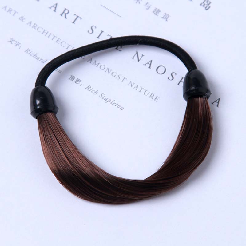 mujeres niñas peinado Harajuku peluca sintética lazo grande pinzas para el cabello lazos peluca horquilla horquillas accesorios para el cabello: Marfíl