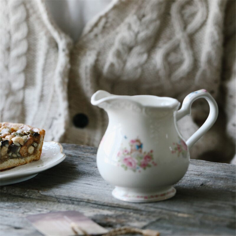 3pcs European Coffee Sugar Pot Milk Pot Set British Teapot High-grade Painted Gold Ceramics Western Black Afternoon Tea Cup
