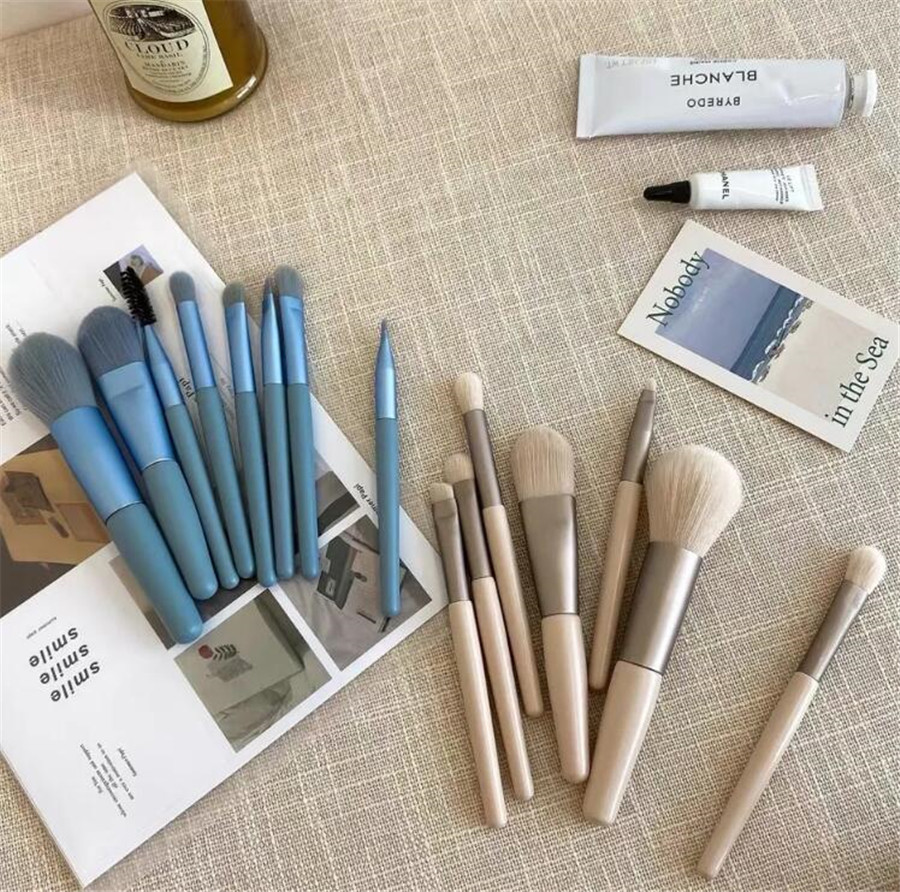 Juego de 8 Uds de brochas de maquillaje, brocha correctora de maquillaje, colorete, brocha para polvos sueltos, sombra de ojos, resaltador, brocha para base, herramientas de belleza