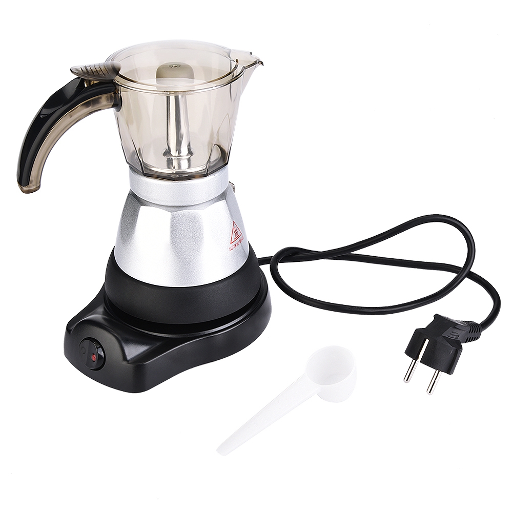 220v 3 to 6 kop elektrisk italiensk top moka kaffekande perkolatorer værktøj filterpatron aluminium elektrisk espressomaskine