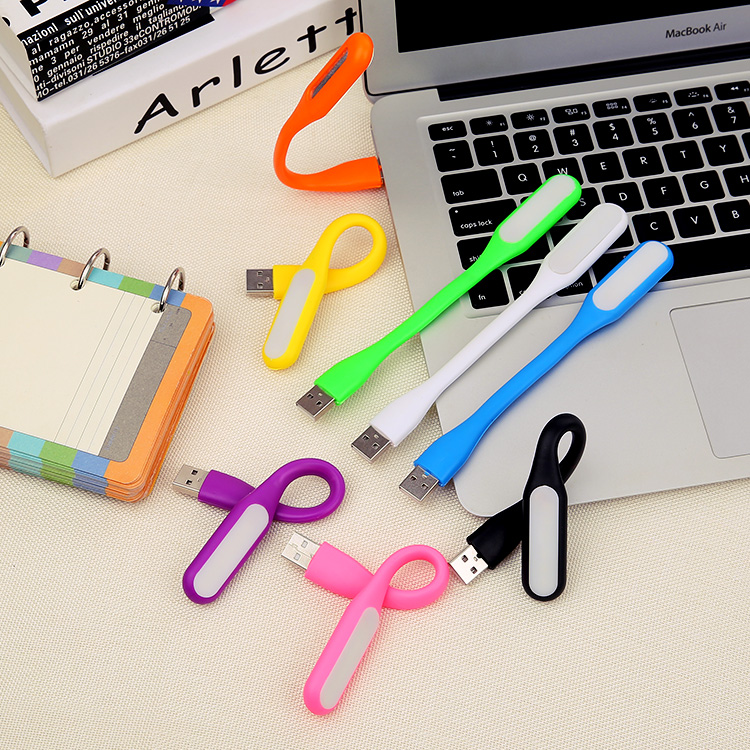 Fleksibel metall-usb-dings-ledpære ultrasterkt usb-ledet-lys usb-ledet-lampe sammenleggbar