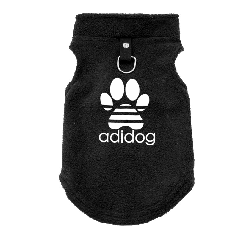Soft Fleece Dog Clothes for Small Dogs Pull Ring Spring Autumn Winter Warm Pet Pullover French Bulldog Jacket Pug Coats