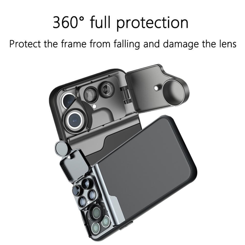 Macro Tele Telelens Mobiele Telefoon Externe Lens En Lens Cover Kit Voor Iphone 12/13 Serie Smartphones