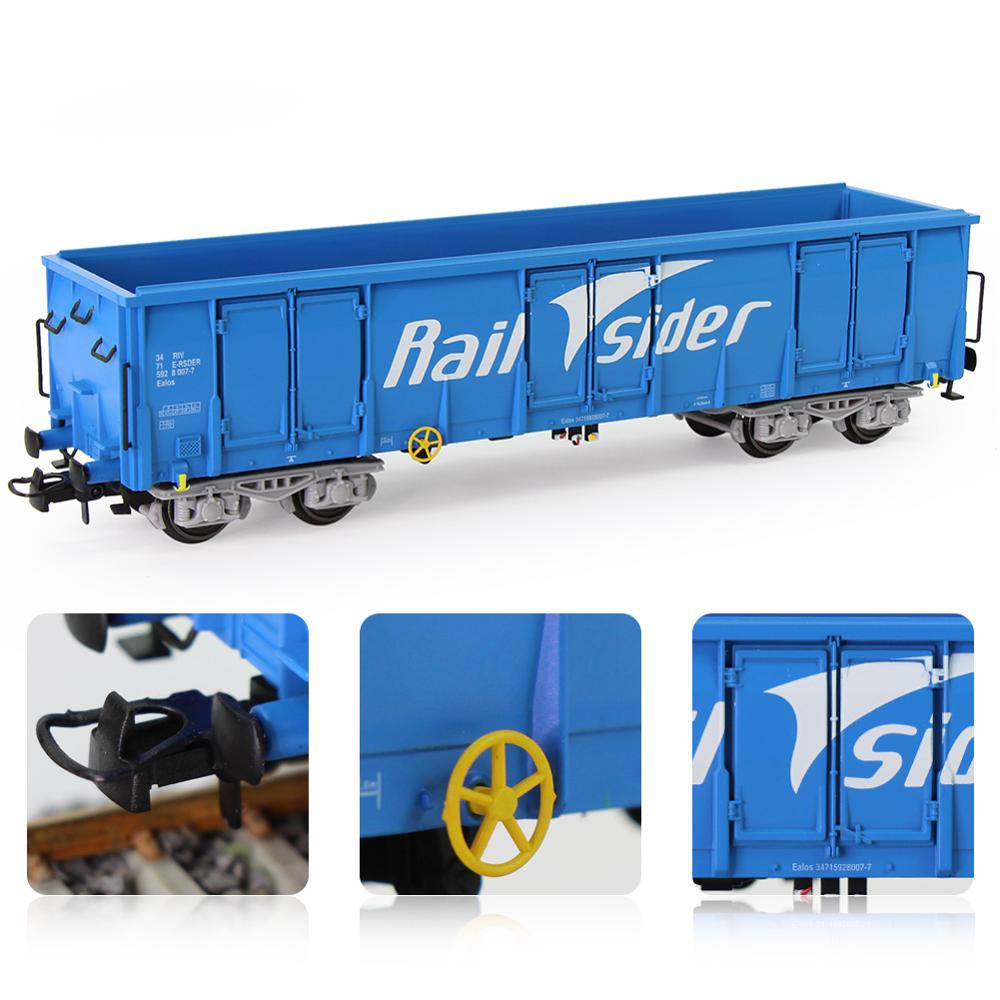 1 unidad, escala HO, 1:87, góndola impresa de alta cara, coche, vagón ferroviario, transportador, modelo de tren, contenedor, carro de carga C8742P