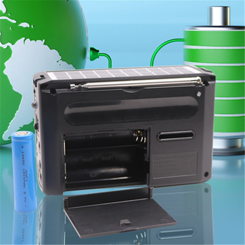 solar Multi band high sensitivity radio wireless Bluetooth speaker charging emergency radio supports FM / AM / SW Radio