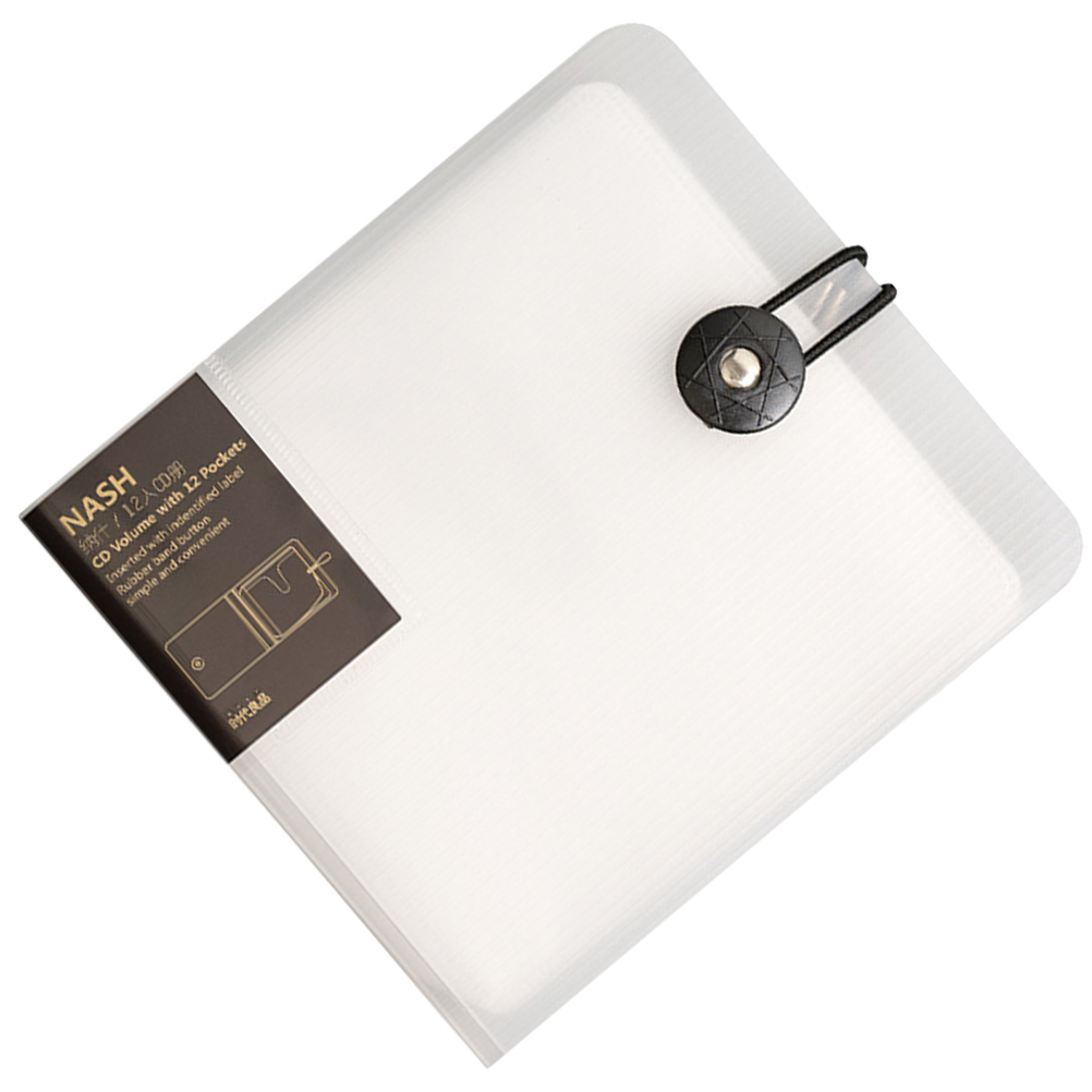 Organizador de cd dvd fichário de armazenamento 12 capacidades caso de cd portátil titular de disco de dvd pequeno caso de cd saco de armazenamento de cd: Default Title