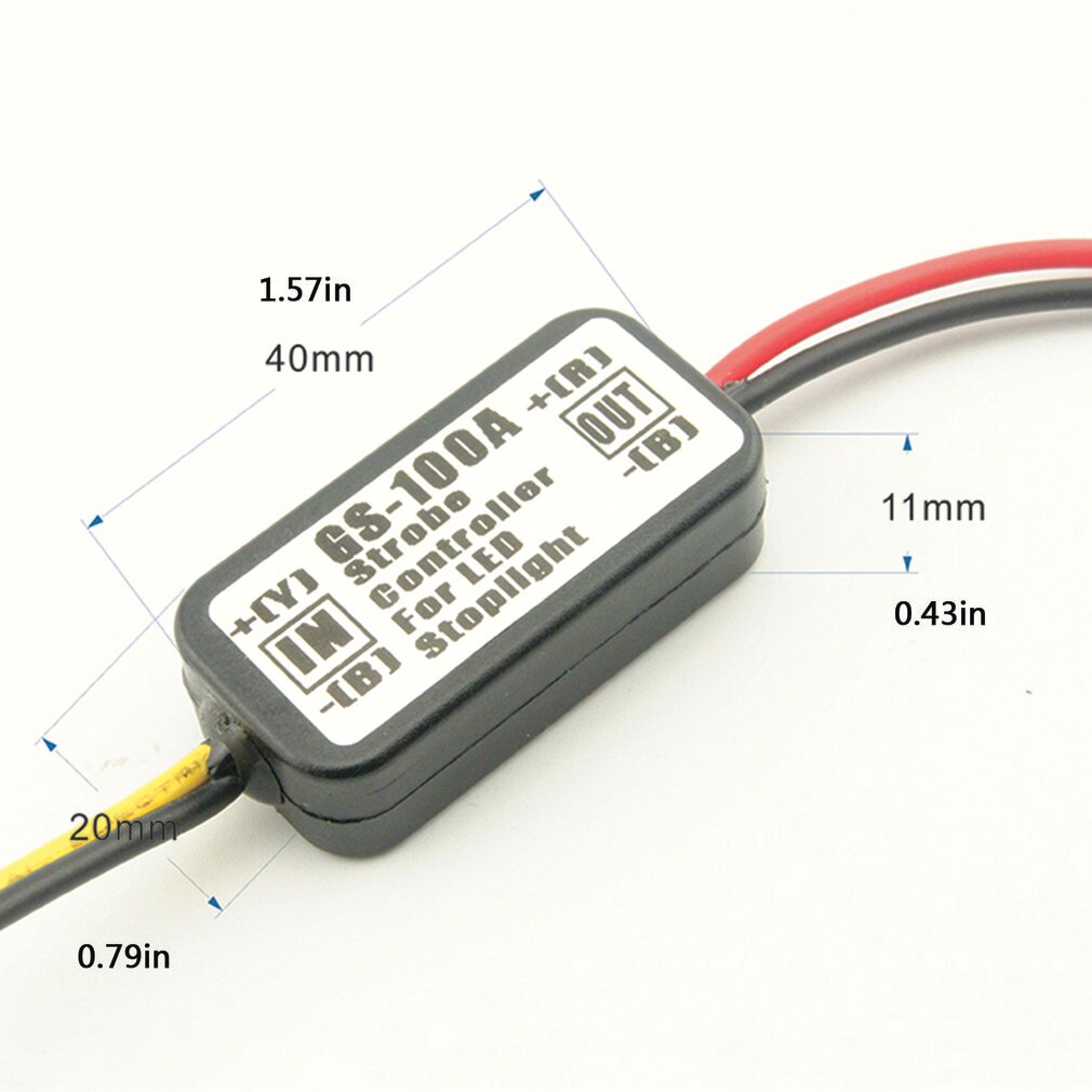 GS-100A Portatif Lumineux Superbe de Voiture De Taille Motos LED Feu Stop Flash Stroboscopique Clignotant Boîte De Contrôleur