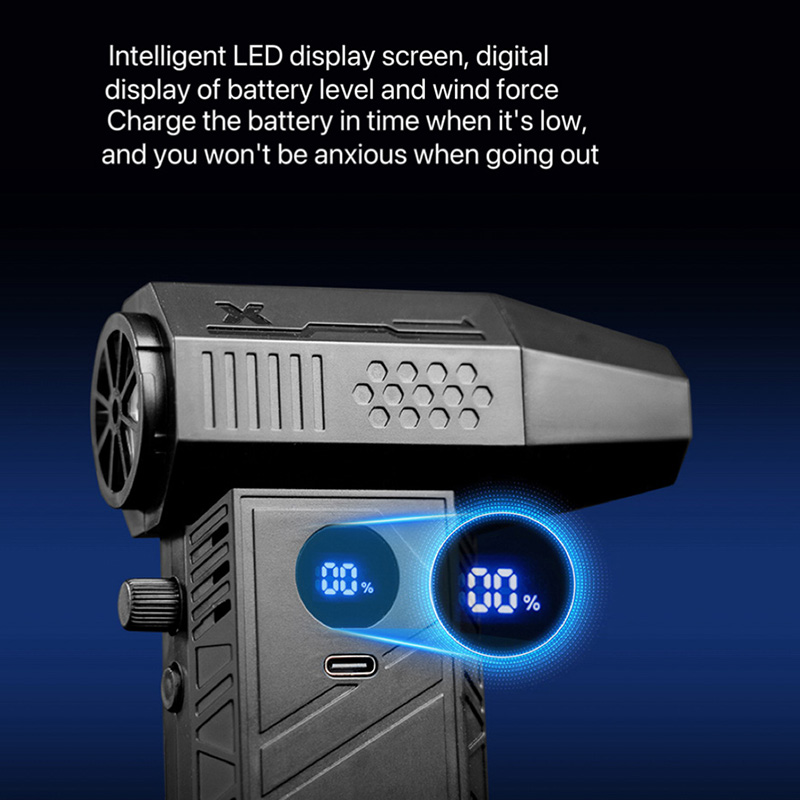 Turbo Jet Fan 1000000RPM Powerful Air Blower Vacuum Dust Cleaner Brushless Motor Rechargeable Handheld Blower PC Tool