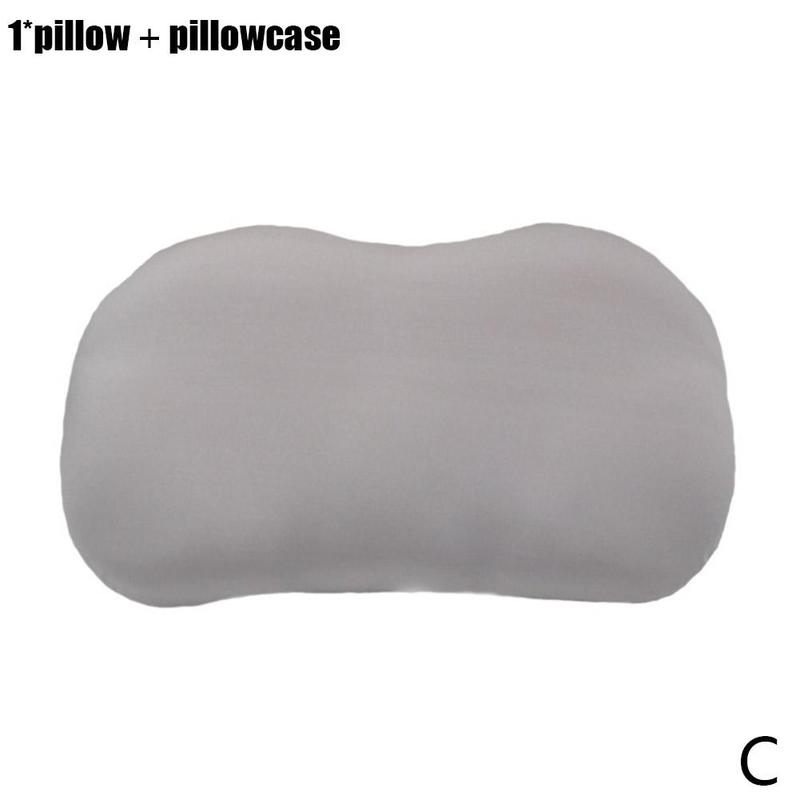 Slaap Kussen Alle-Ronde Cloud Kussen Alle Ronde Slaap Hals Ergonomisch Kussen Kussen Kussen Vormige Vlinder Ondersteuning U9M3: White gray
